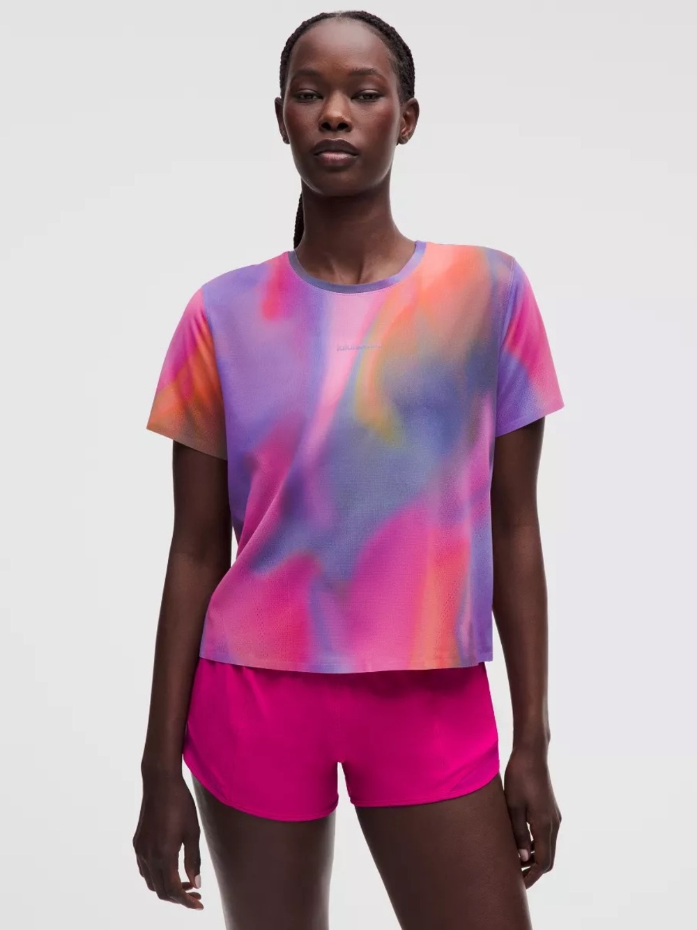 Lululemon Fast & Free Short Sleeve Shirt
| Speed Glow Rainbow Tie Dye | XS | NWT